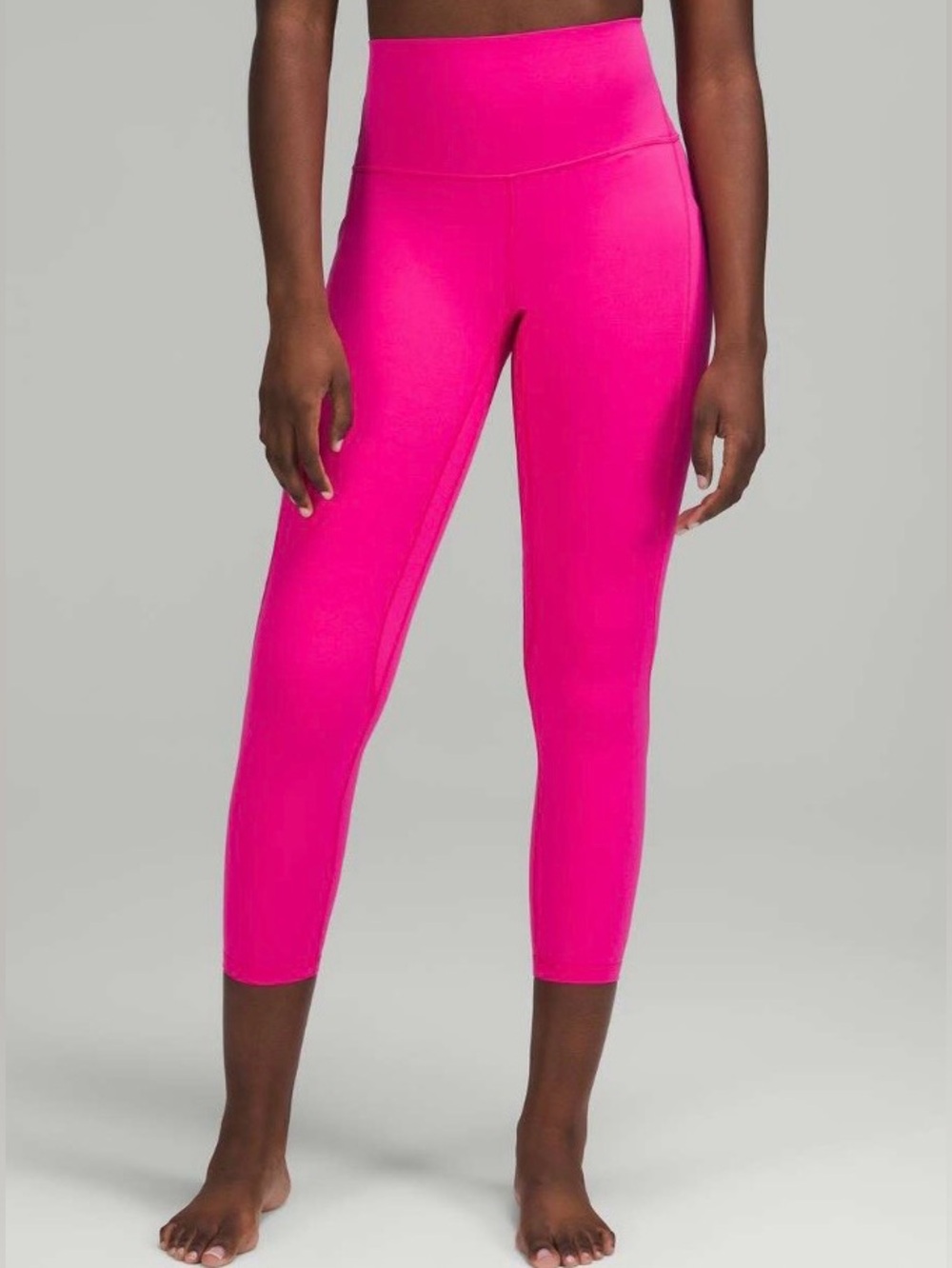LULULEMON Sonic Pink Align High-Rise Pant With Pockets 25" Active Leggings Sz 6